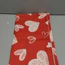 DFXSZ Valentine's Day Pillow Covers 18x18 Inch Set of 2 White Hearts Decor Red Throw Pillow Covers Valentine's Day Cushion Case Decoration for Sofa Couch