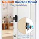 Anti-Theft Doorbell Mount No Drill Compatible with Orbitell/Reolink Video Doorbell, Adjustable Mounting Bracket Holder Accessories for Apartment Rentals, Enhanced Protection Doorbell Mount Bracket