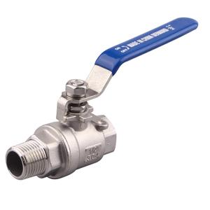 DERNORD Full Port Ball Valve 1/2 Inch - Male x Female Stainless Steel 304 Heavy Duty for Water, Oil, and Gas,1000WOG (1/2 Inch NPT)