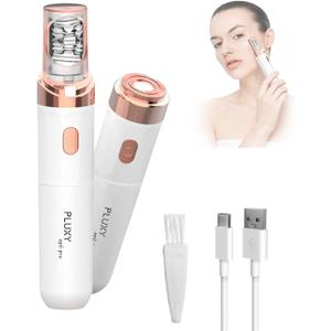 Pluxy Epil Pro 3.0 Women Face Epilator, 2-in-1 Epilator & Trimmer, Cordless Rechargeable Hair Removal for Upper Lip, Chin, Bikini & Legs, Wet & Dry Use Portable with Smooth Skin Kit