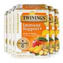 Twinings Superblends Immune Support+ Herbal Tea with Vitamin C, Ginger & Mango Flavoured Green Tea, 16 Tea Bags (Pack of 6), Naturally Caffeine-Free, Enjoy Hot or Iced, 96 Teabags