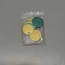 Zhengmy 25 Pcs Round Brass Tags, 1-1/4 Inch Diameter, Gold Blank Metal Stamping Key Brass Tags with Hole Engraving for Pets, Dogs, Plants, Doors