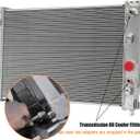 3 Row Radiator Compatible with 1997-2004 Chevy Corvette Z06 C5 350 5.7L V8 Automatic 1998 1999 2001 2002 2003 Aluminum Radiators (3-Row)