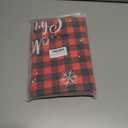 Tiamon Christmas Tablecloth Table Cover for Rectangle Table, 60 x 104 Inch Washable Red Buffalo Plaid Snowman Santa Claus Cover Decorations for Xmas Winter Holiday Party Supplies