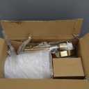 Depuley Battery Operated Wall Sconce: Set of 2 Wireless Wall Lights with Remote for Bedroom - Rechargeable 15 Colors Gold Wall Lamp for Living Room Hallway