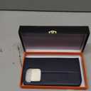 SHIELDON Wallet Case for iPhone 15 Pro 2023, Genuine Leather Flip Cover Kickstand RFID Blocking Card Slots Magnetic Shockproof TPU Shell Case Compatible with iPhone 15 Pro 5G (6.1 Inch) - Navy Blue