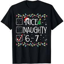  6-7 Meme Nice Naughty 67 Six Seven Christmas  Large