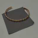 Copper Bracelets for Women Pure Copper Bracelet Cuff Bangle Strength Magnet Adjustable (1-Tricolour)