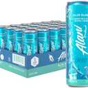 Alani Nu BLUE SLUSH Ice Sugar Free, Low Calorie Energy Drinks | 200mg Caffeine | Antioxidants | Biotin, B Vitamins | Zero Sugar | 15 Calories or Less | 12 Oz Cans | 20 Count (EXP 08/29/25)