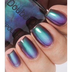 Chrome Nail Polish Holographic Glitter Chameleon Nail Polish Shimmer Iridescent Green Blue Nail Art Varnish (1 Fl Oz (Pack of 1))
