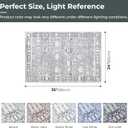 2 x GRANNY SAYS 2x3 Entryway Rug, Vintage Indoor Doormat for Entrance, Small Area Rug Non Slip Washable, Stain & Fade Resistant Soft Rug Runner for Kitchen, Bedroom, Farmhouse Carpet for Decor (Grey)