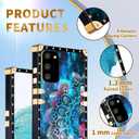 Loheckle for Samsung Galaxy S20 Case for Women, Designer Cases for Galaxy S20 Case with Ring Stand Holder and Lanyard, Stylish Mandala Luxury Cover for Samsung S20 6.2