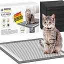 CROCI Cat Pads 16.9 x 11.4 in, Litter Pads for Tidy Cats Breeze Litter System, Pet Pads for Cats Super Absorbent up to 15 Cups, Cat Pads for Breeze System Leak-Proof, Charcoal (50 Counts)