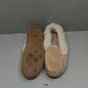 Dearfoams Women's Ryland Cabin Moc DESIGNER'S CHOICE, Sand, 7-8
