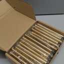 Plustool 30Pack 3''Hole Centers Gold Cabinet Handles-Brushed Brass Cabinet Pulls Gold Dresser Drawer Pulls-Stainless Steel Door Hardware for Kitchen Bathroom Bedroom Furniture-5''Overall Length