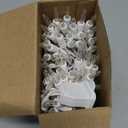 Meteds Christmas Lights 100 Count Clear White Wire UL Certified Connectable Warm White String Lights for Christmas Tree, Garland, Home, Patio, Wedding, Party, Festival Decor