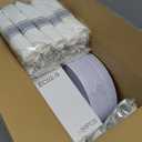 350Piece Silver Plastic Dinnerware Set for 50 Guests - Silver Plastic Plates with Cutlery Include:50Dinner Plates-50Dessert Plates-50Pre Rolled Napkins with Silverware Valentine's Day (White and Silver)