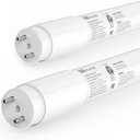 JESLED Fluorescent Light Bulbs 48 Inch, 14W 2450LM 4000K, T8 LED Bulbs 4 Foot Type A+B, Single or Double End Powered, F32T8 or F40T12 LED Replacement, Frosted, 2Pack, ETL Listed