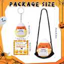 Christmas Stocking Stuffers Adopt Crochet Candy Corn Knitting Doll Gift with Gift Box Positive Card for Women