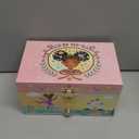 Jewelkeeper Girl's Musical Jewelry Storage Box with Pullout Drawer and Black Ballerina, Little Queen Design, Swan Lake Tune