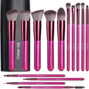 BS-MALL Makeup Brushes 18 Pcs Makeup Tools Kit Premium Synthetic Powder Foundation Contour Concealers Lip Brushes with Makeup Sponge & Eyeshadow Applicator Kit