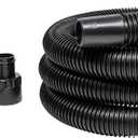 Shop-Vac 9062500 Vacuum Hose, 1.5 Inch Diameter x 12 Foot, Durable Design With Enhanced Maneuverability, Includes Accessories
