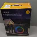 Karaoke Machine with 2 Wireless Rechargeable Microphones: Portable Bluetooth Speaker for Adults & Kids - PA System with Lights Supports TWS/TF Card/USB/AUX for Home Party