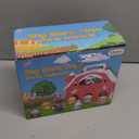 Aigybobo Farm Animals Big Barn Toys for 1 2 3 Year Old, Toddler Montessori Learning Toy, Farm Playset with Animal Figures and DIY Stickers, Christmas Birthday Gift for Baby Boys Girls Age 12-18 Months