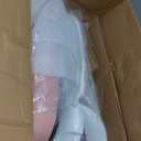 TRALT Ergonomic Office Chair - Desk Chair with Adjustable Headrest Lumbar Support Computer Chair - Mesh Comfy Chair with Flip-up Armrests - Gaming Chairs for Adults Home Office (Leather, Pink)