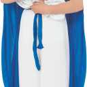 fun shack Virgin Mary Costume for Kids, Saint Mary Outfit for Girls, Religious Dress-Up for Children (Small, Blue)