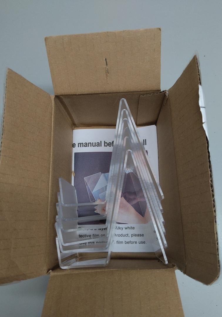 Aredpoook 6 Pack Acrylic Book Stand, Clear Easel Stand for Display, Book Display Holder, Display Stand for Album, CD, Magazine, Postcard, Picture, Plate, Artworks, Phone, Tablet
