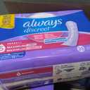 Always Discreet Adult Incontinence Pads for Women, Drier, 5 Drop Long Length, Heavy Absorbency, Pads for Bladder Control Management, Bladder Leaks, & Postpartum Pads, 156ct