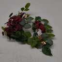 WEIERYUE(Pack of 2 Artificial Flowers Decorations,Artificial Arch Backdrop Garlandfor Ceremony Party Reception Entrance Welcome Easel Door Floral Decor Wall Home Entryway Outdoor(Wine red)