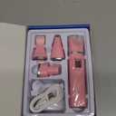 Dog Grooming Clippers Kit-Electric Rechargeable Cat Trimmer Tools-Cordless Quiet Pet Nail Paw Grinder-4 in 1 Multifunctional Low Noise Shaver-Razor for feet Face Ears Toenail EyePink