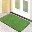 Artificial Grass Door Mat, Turf Grass Front Door Mats Outdoor/Indoor, Realistic Fake Grass Rug for Entrance, Dog, Patio, Camper, Home Decor, 17 x 30 (1'5" x 2'6" (Rectangular))