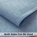 Demetex Blue Placemats Set of 4 Heat Resistant Place Mats Linen Cloth Placemat Dining Table Mats for Kitchen Plate Tables, Blue