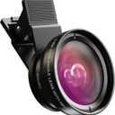 MIAO LAB 2-in-1 Phone Camera Lens Kit, 12.5X Macro + 0.45X Wide Angle (140) Cell Phone Clip-on Lens for iPhone/Android, Includes Travel Bag