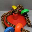 Tree Swing for Kids - Heavy Duty Climbing Rope with Disc Swing Seat for Boys Girls Teens Indoor Outdoor Activity,Colorful Playground Backyard Accessory,Including Carabiner & Hanging Strap