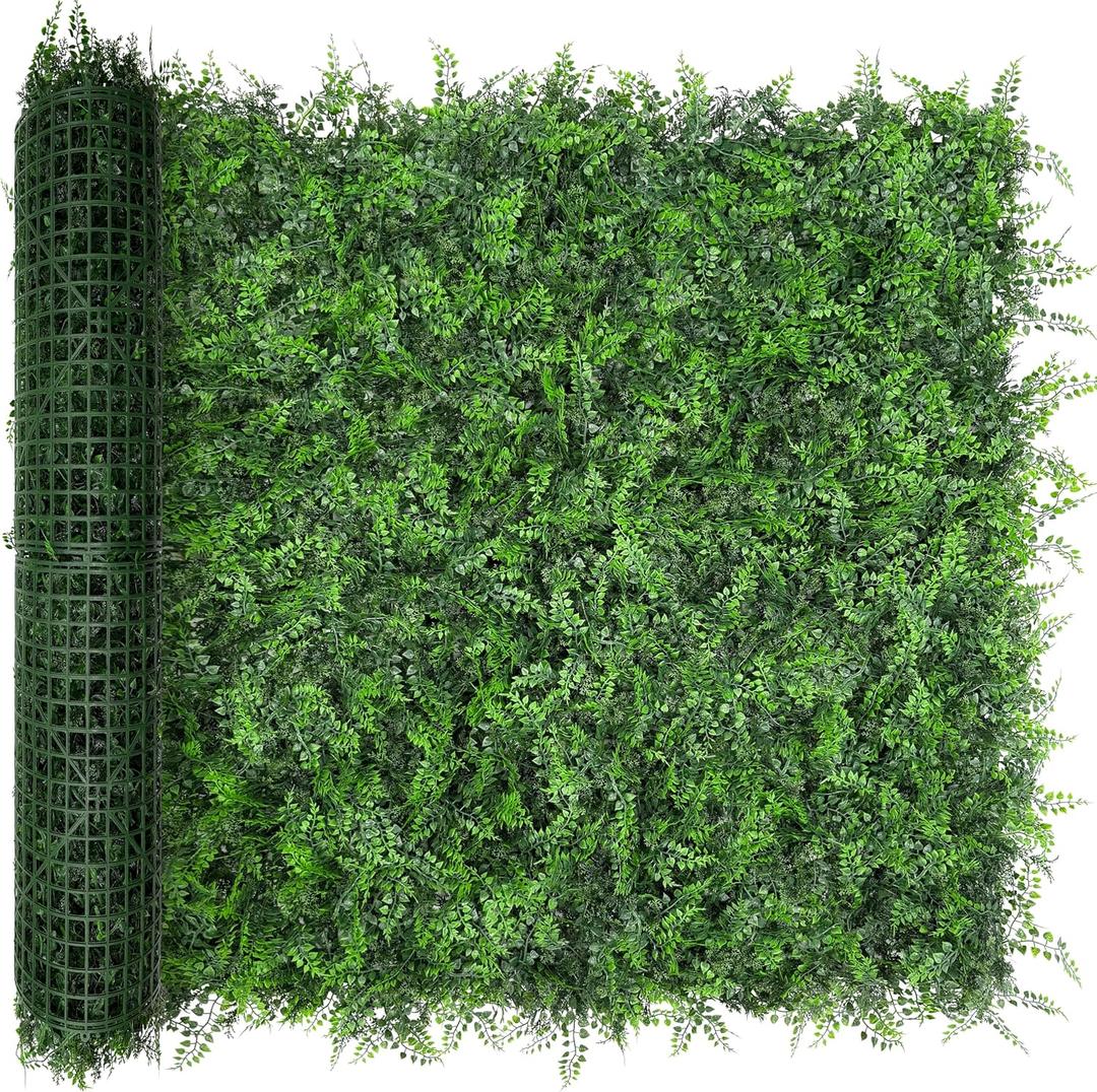 40x120 in (33.5 Sqft) Artificial Green Boxwood Hedge Screen Roll