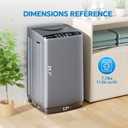 OLIXIS 1.06 Cu.Ft. Portable Washing Machine, Full-Automatic Laundry Washer