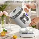 Beyn Hydrogen Water Pitcher, Selenium-Containing Hydrogen Water Kettle, Heated and Temperature-Controlled Hydrogen Water Kettle,Electrolysis Jug with SPE/PEM Technology, Balanced PH Levels.