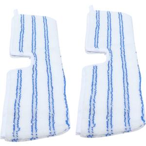 2 Pack Microfiber Mop Replacement HeadsCompatible with O-Cedar Dual Action Flat Mop for Dry/Wet Use Machine Washable Reusable Flip Mop Refills All Surface Cleaning(Blue White Stripe)
