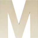 Wooden Letters 12 Inch, Big Wooden Letter M Shapes Cutouts Blank Unfinished Large Wood Alphabet Letters for DIY Crafts Wall Decor Painting Wedding Birthday Party Decoration Room Home Decorations