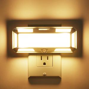 L LOHAS LED Bright Night Light, Night Lights Plug into Wall, LED Night Light, Dusk to Dawn Sensor, Dimmable Nightlight, Soft White 3000K for Bathroom, Hallway, Bedroom, Adults, Stairway