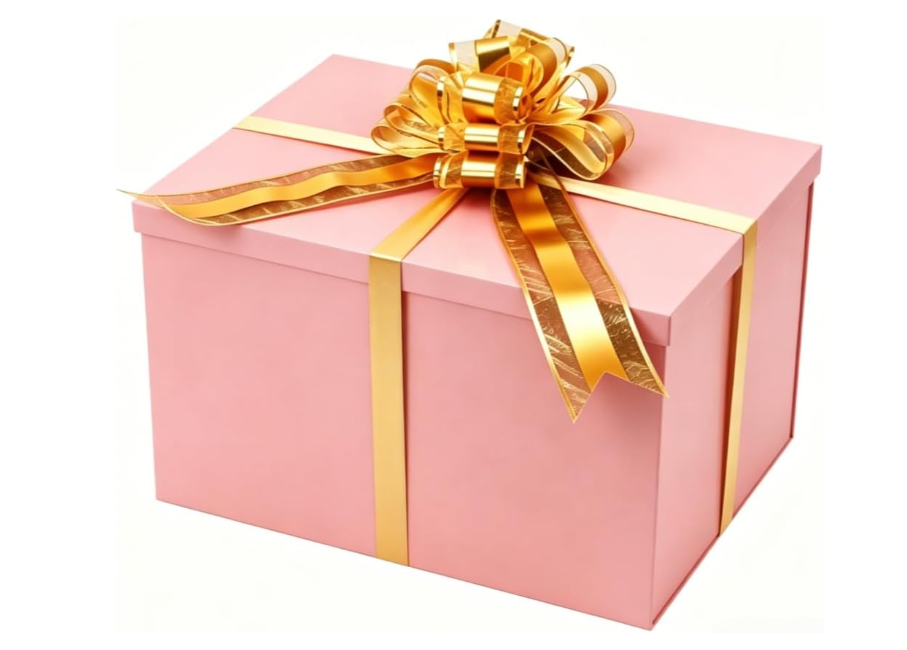 UoeRing Pink Extra Large Gift Box 1Pcs 17x13x11 inch,luxury Gift Box with Lid for Birthday Christmas Valentine's Day Mother's Day 