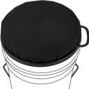 5 Gallon Bucket Seat, 360-Degree Swivel Seat Foam Cushion Bucket Seat Lid with Waterproof Cover for Dove Duck Hunting, Fishing, Baseball, Gardening and Camping (Black)