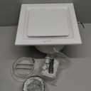 Bathroom Fan Ceiling Mount Exhaust Ventilation,141 CFM 0.7 Sones,4 Inches Duct,White,Very Quiet Ventilation and Exhaust Fan