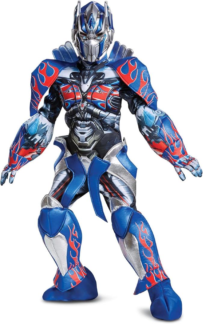 Disguise Kid's Transformers Optimus Prime Prestige Costume | Child Transformers Cosplay Halloween Costume for Boys (XL (14-16))