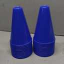 Woanger 24 Pieces Cheer Megaphone for Party Favors Sports Cheers Party Noisemaker Toys Plastic Megaphone for Party Sports Match Game Outdoor Activities (Blue)