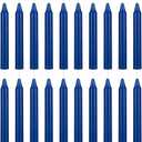 Mega Candles 40 pcs Unscented Dark Blue Exquisite Mini Taper Spell Candles, 4 Inch Tall x 1/2 Inch Diameter, Magic Chimes, Enchantment, Casting Rituals, Witchcraft, Wiccan, Altar, Metaphysical